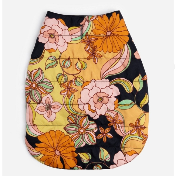 NWT Johnny Was Wonder Years Colorful Floral Dog Nylon Puffer Jacket, Boho, XXS - Picture 3 of 4
